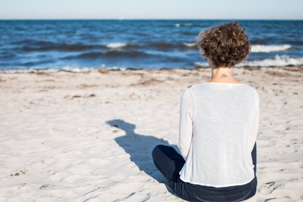 Meditation am Strand